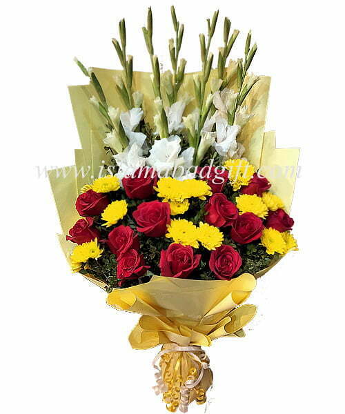 Red & Yellow Roses Bunch