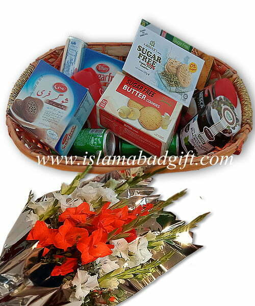 Sugar Free Basket with Gladious