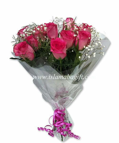 Pink Roses Bunch
