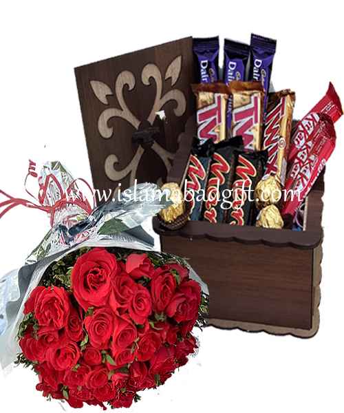 Chocolate Box with Bunch