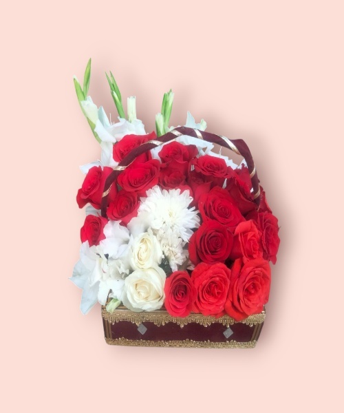 beautiful flowers basket