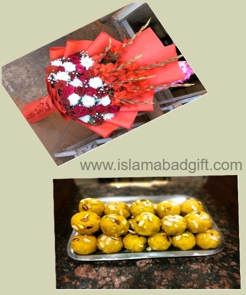 Moti Choor Laddu Bouquet